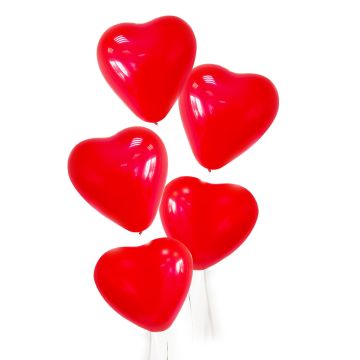 Воздушные шары Сердце красное 1 шт 1/30