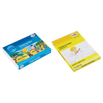 Пластилин 16цв 224г со стеком Юный художник ГАММА 1/10