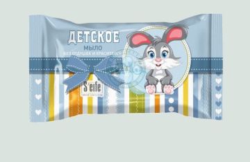 Мыло туалетное 100гр в обертке Детское Калужский МЗ без отдушек и красителей 1/64