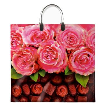 Пакет с пластмассовыми ручками (34х37)-80 Сладкий аромат 10/100