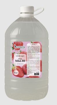 Мыло жидкое 5л ПЭТ Клубника HOME light Hermes Industry 1/1