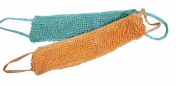 Мочалка для тела вязаная фабричная двухсторонняя длинная (арт 020) 1/100
