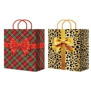 Пакет подарочный бумажный (18х23х10) ламинир 1/10/200