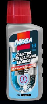 Порошок для прочистки труб MEGA 600г Золушка Б-39-3 1/12