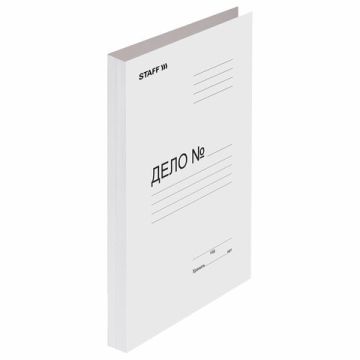 Обложка картон Дело без скоросшивателя STAFF плотность 220 г/м2 до 200л 1/200