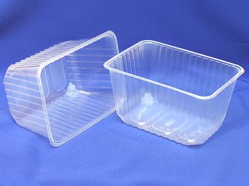 Контейнер ПП 1500мл (186х132) Кларити (крышка 464336) 100/500 