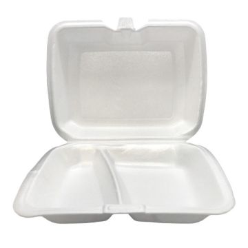 ВПС Ланч-бокс 2-сек LB-max эко (255х190х70) белый вспен ТДУ 100/100 