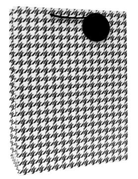 Пакет подарочный бумажный (40х55х15) Гусиная лапка 1/12