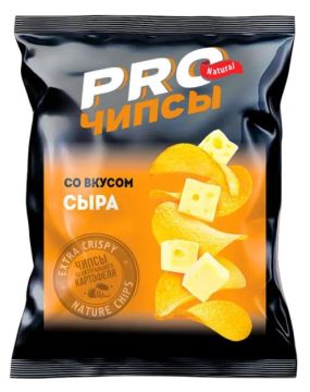 Продукты, PRO-Чипсы чипсы со вкусом сыра 60 г 1/20