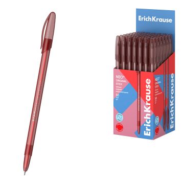 Ручка шариковая красная узел 0,7мм тонированная ErichKrause Neo 1/50