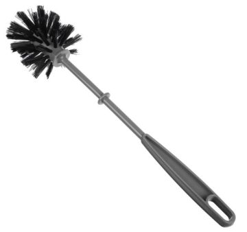 Ерш для унитаза  серый с черной щетиной без подставки AZUR 1/50 