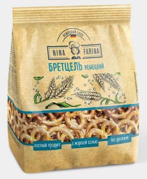 Продукты, Крендельки Nina Farina Бретцель немецкий 145г 1/1