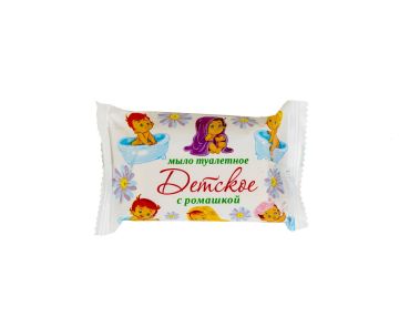 Мыло туалетное 100гр в обертке Детское Стандарт ромашка 1/64