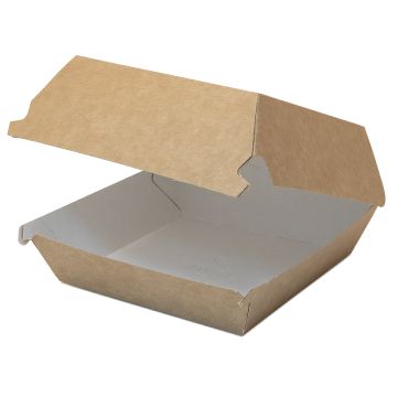 Коробка для гамбургеров 113х113х112мм ECO BURGER ХL крафт DoECO 50/150  