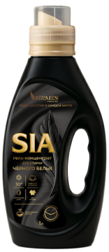 Средство жидкое 1л для стирки черного белья концентрат HOME SIA Hermes Industry 1/6 