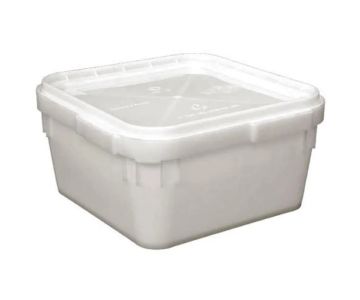 Куботейнер 23л. белый с крышкой 1/10 