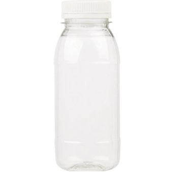 ПЭТ бутылка 0,25л горло 38мм с крышкой прозрачная 90/90