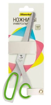 Ножницы 197мм метал с резин вставками европодвес Silwerhof Hard 1/20/240