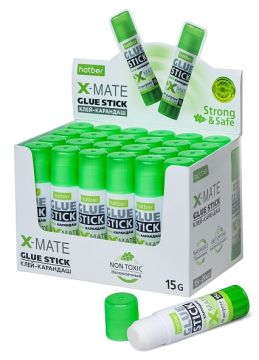 Клей-карандаш 15г X-Mate Хатбер 1/24/576