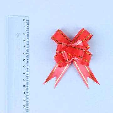 Бант-бабочка 1,8см красный 10/10