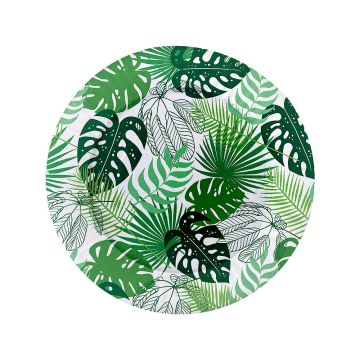 Тарелка картон с рисунком набор 6шт d-230 Природа (6шт) 1/55