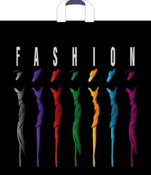 Пакет с петлевой ручкой (55х55+4)-60 Фэшн NEW 25/250