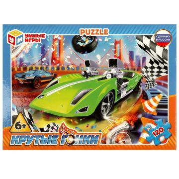 Пазл детский 120 элементов Крутые гонки 1/8