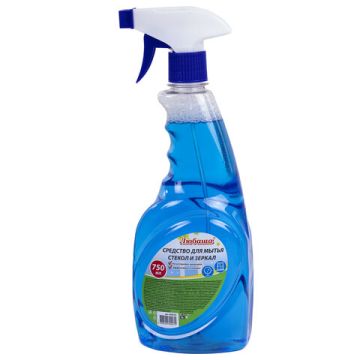 Средство для мытья стекол и зеркал 750мл триггер Морозная свежесть ЛЮБАША 1/16 