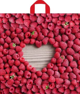 Пакет с петлевой ручкой (44х42)-70 Малина Тико 50/300