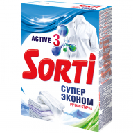 Порошок стиральный SORTI 350г Супер Эконом ручная стирка 1/24