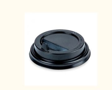 Крышка для бумажных стаканов d 90 мм с закрытым питейником черная  UPAX-UNITY 50/2000