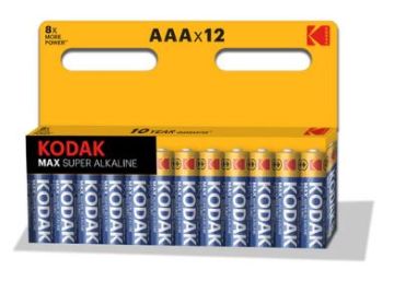 Элемент питания KODAK AA (LR03) КОМПЛЕКТ 12шт АЛКАЛИН в блистере 1/10/60 