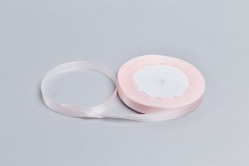 Лента атласная 10мм 25м розовый нежный 1/10