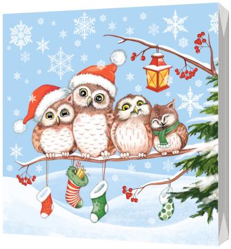 НГ Салфетки (33х33) 3-сл В ожидании чуда (20) 1/15