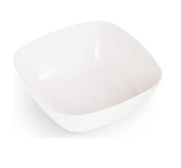 Тарелка d-220 глубокая белая Квадро 1/25 