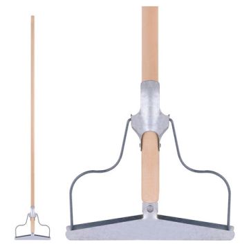 Швабра для пола деревянная с металлич зажимом L-120см, рабочая часть 20см 1/5