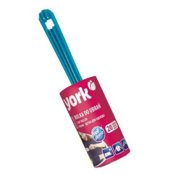 Ролик липкий универсальный для удаления пыли и ворса 20слоев YORK 1/24