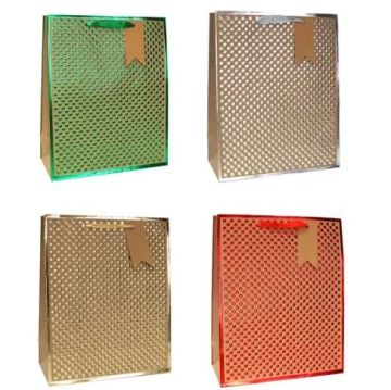 Пакет подарочный бумажный (18х23х10) ламинир крафт 1/20