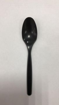 Одноразовая Ложка столовая 165мм черная Премиум ИнтроПластик 100/2200