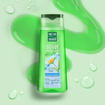 Шампунь Чистая Линия 400мл Ромашка  1/12 