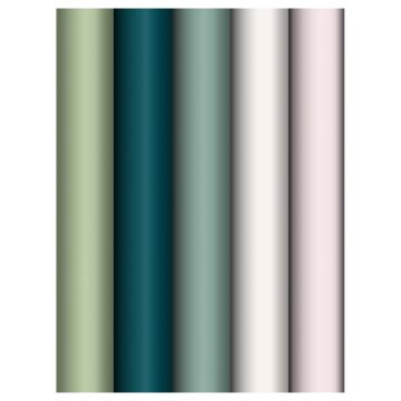 Бумага подарочная 70х100см 80г/м ассорти Meshu Serene colors 1/50