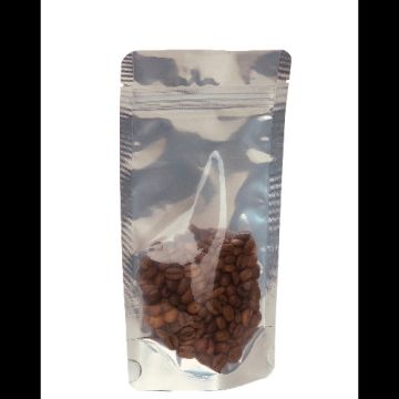 Пакет Дой-Пак Zip-Lock металл 140х210 (40+40) №23 с прозр. стенкой 100/600 