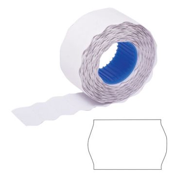 Этикет-лента (26х12) белая 800шт/рул/д/пистолета волна 5/100