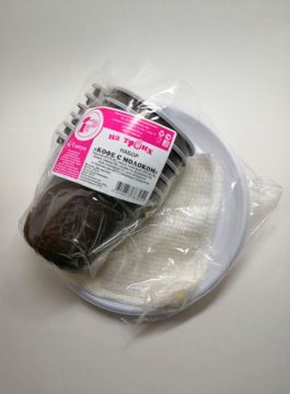 Набор одноразовой посуды Кофе с молоком на 6 персон (тар170, чаш.коф, лож.ч.,салф, нож) 1/60