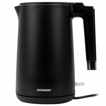 Чайник SONNEN KT-8719В двойные стенки объем 1,5л 2200 Вт черный 1/8 