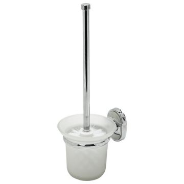 Ерш для унитаза LAIMA подставка из толстого стекла крепление к стене хром сталь 1/20 