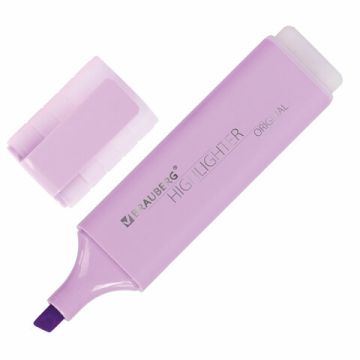 Текстовыделитель лавандовый линия 1-5 мм BRAUBERG ORIGINAL PASTEL 1/12
