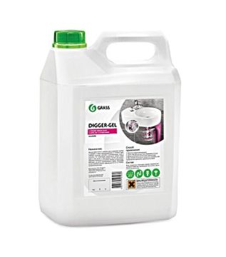Средство жидкое 5л Digger-Gel  гель для прочистки труб  Грасс GRASS 