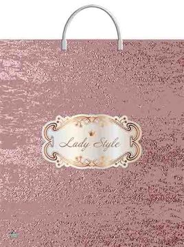 Пакет с пластмассовыми ручками (40х44)-100 Женский стиль Тико 10/100