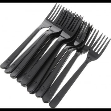 Одноразовая Вилка 180мм черная Премиум/компакт ВЗЛП 50/2500